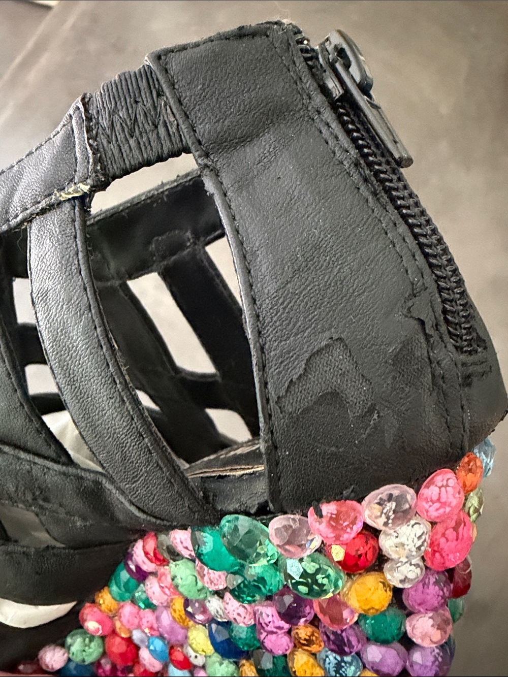 Haus of Price Cage Wedge in Multi Gem RARE - Picture 10 of 16